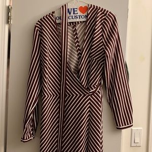 3 for $30 Banana republic midi striped dress